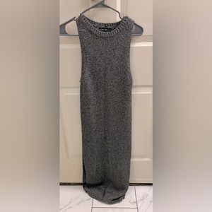 Forever 21+ size 0x glitter grey sweater dress